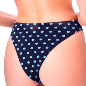 DEVON WINDSOR FLORENCE BIKINI BOTTOM XS BLACK DOT SWIMWEAR NWT